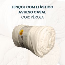 Lençol Avulso Casal de Malha Vivaldi Premium Sul Brasil:pérola - 2