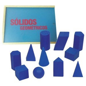 Brinquedos Educativos - Sólidos Geométricos 11 Peças