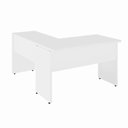 Ver imagem 7 de Mesa de Escritório em L 30mm com Gaveteiro Suspenso e Chave F5 Office Cor:Branco