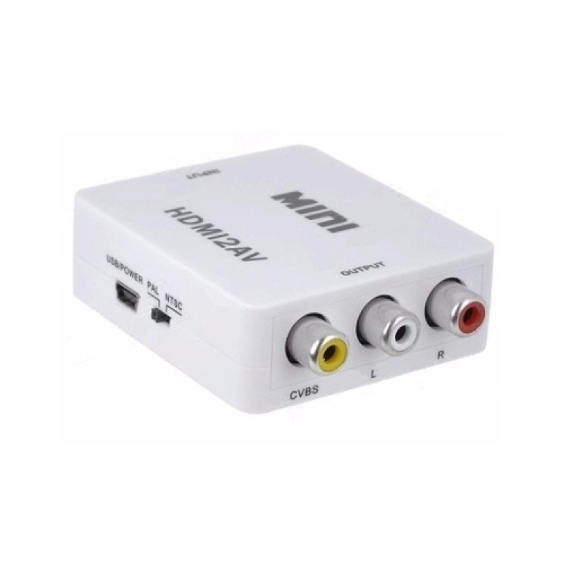 Mini Adaptador Conversor de HDMI para Video Composto - 2