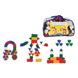 Brinquedo Pedagógico Peças Encaixe Monta Tudo Gigante 200 Un - 1