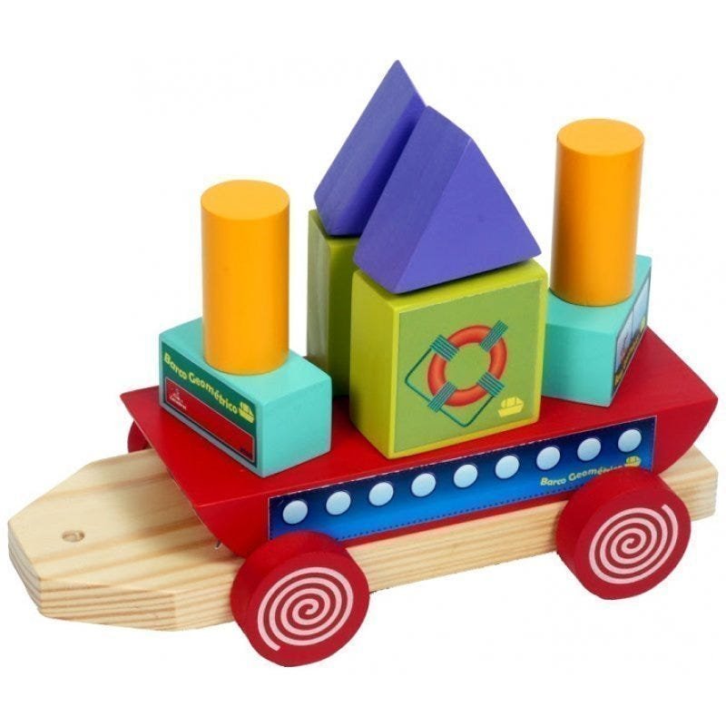 Barco Geométrico -Brinquedo Educativo - Carimbras - 1