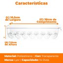 Ver imagem 6 de Organizador de Geladeira Bandeja Porta Ovos com Tampa My Box 14 Unidades - Lyor