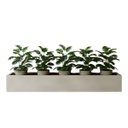 Ver imagem 6 de 6 Galho Samambaia Artificial Silicone 48cm Planta Permanente Folhagem Decorativa Luxo