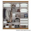 Ver imagem 5 de Guarda-Roupa Casal 6 Portas Jazz- Lopas - Rovere Naturale