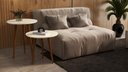 Ver imagem 1 de Mesa Lateral e Apoio Redonda Estilo Retrô Pés Palito Cor Off White - Comprar Móveis em Casa