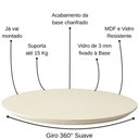 Ver imagem 5 de Prato Giratório Off White 50 cm