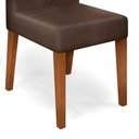 Ver imagem 6 de Kit 2 Cadeiras Para Sala de Jantar Yasmin D04 Freijó/Veludo Moca - Mpozenato