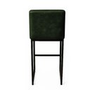Ver imagem 5 de Banqueta Cozinha Alta com Encosto Industrial Preto Lirina Pu Verde C05 - D’Rossi