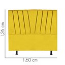 Ver imagem 3 de Cabeceira Estofada Bélgica 160cm Queen Size Para Cama Box Quarto Corino Amarelo - Gat Magazine