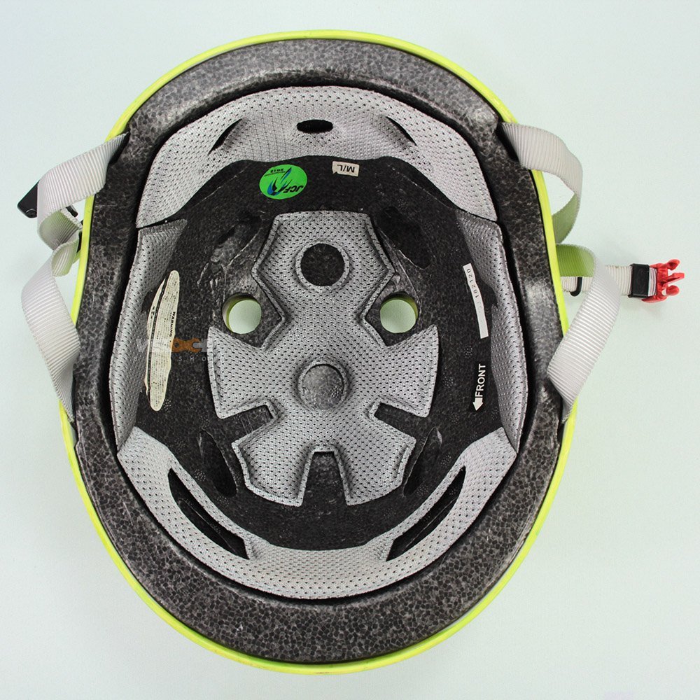 Capacete OGK Kabuto FR-1 BMX Dirt Patins Skate FR-1 Branco Verde Fluorescente - 6