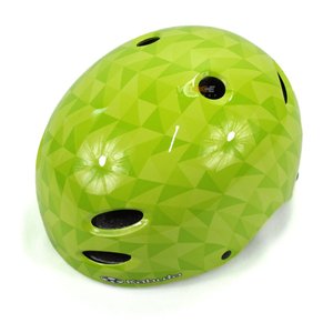 Capacete OGK Kabuto FR-1 BMX Dirt Patins Skate FR-1 Branco Verde Fluorescente