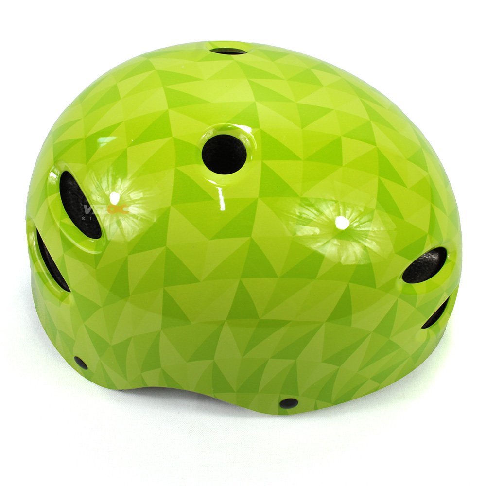 Capacete OGK Kabuto FR-1 BMX Dirt Patins Skate FR-1 Branco Verde Fluorescente - 4