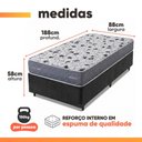 Ver imagem 3 de Cama Box Solteiro Double Face AG65 Eclipse 88x188x58cm Herval - Suporta até 150kg
