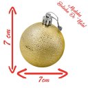 Ver imagem 2 de Kit 60 Bolas Natalinas Enfeite Árvore de Natal 7cm Dourado