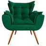 Poltrona Decorativa Odisseia Veludo Peach Verde Esmeralda - D'Rossi - 2