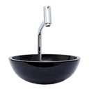 Ver imagem 2 de Cuba Redonda De Vidro 30X30Cm Preto Para Banheiro