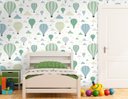 Ver imagem 1 de Papel de Parede Infantil - Balões 2 Arte Destaque 1,50 Metros