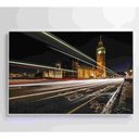 Ver imagem 3 de Quadro Relógio De Londres 60x40 Cm Tecido Canvas