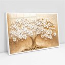 Ver imagem 2 de Quadro Decorativo Árvore com Flores Brancas Sala Quarto Casa Escritório