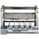 Ver imagem 3 de Churrasqueira Inox Elevatória Gourmet Com Kit Giratório Motor Elétrico Com Espetos e Grelha Argentin