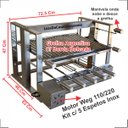 Ver imagem 1 de Churrasqueira Inox Elevatória Gourmet Com Kit Giratório Motor Elétrico Com Espetos e Grelha Argentin