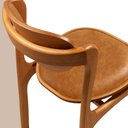 Ver imagem 4 de Cadeiras de Jantar Solaris Soft Madeira Maciça Caramelo Moderna
