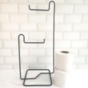 Ver imagem 5 de Papeleira de Chão Preto Fosco para Banheiro Porta Rolo de Papel Higiênico Lyon Schmitt