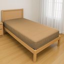 Ver imagem 1 de Capa Protetora Impermeável Hospitalar P/ Colchão Lençol Elástico Solteiro 88x188x20cm - Bege