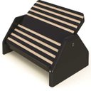 Ver imagem 1 de Suporte Ergonômico Apoio Para Pés Mdf Preto Stalo