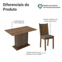 Ver imagem 4 de Conjunto Sala de Jantar Mesa Tampo de Madeira 4 Cadeiras Rustic Silver Luana Madesa