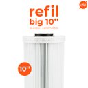 Ver imagem 2 de Refil Filtro Big 10" 50 Micra Lavável Hidrofiltros