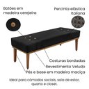 Ver imagem 3 de Cabeceira Cama Box Casal 140cm e Recamier Gênova Veludo Preto S04 - D'Rossi