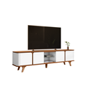 Ver imagem 1 de Rack Bancada Roma 2.17m Marrom Branco - Casa D