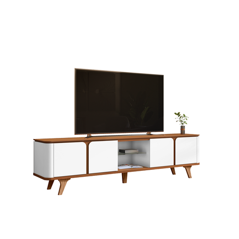 Rack Bancada Roma 2.17m Marrom Branco - Casa D