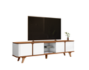 Ver imagem 1 de Rack Bancada Roma 2.17m Marrom Branco - Casa D
