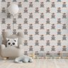 Papel de Parede Ursos Espalhados Textura Pontinhos Gh Papel de Parede 3,5m - 2