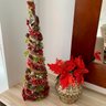 Enfeite Mini Arvore de Natal 56 CM Premium Completa Pinha - 7