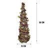Enfeite Mini Arvore de Natal 56 CM Premium Completa Pinha - 3