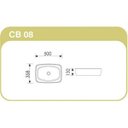 Ver imagem 2 de Cuba Louca Fiori 36 x 50cm Apoio Amarilis S/furo