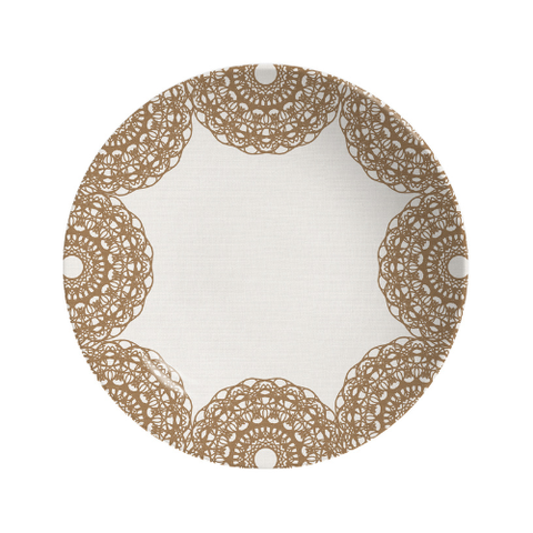 Conjunto com 6 Pratos Fundo Coup Rendeiras Ø25cm