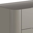 Ver imagem 6 de Mesa de Cabeceira Orgânica 2 Gavetas Pés Industrial Preto Bliss I03 Grigio - Lyam Decor