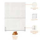 Ver imagem 2 de Cabeceira Encantador Cama Box Solteiro 100 Cm Estofada Revestida em Bouclé