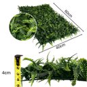 Ver imagem 3 de 7 Placas com Folhagem Samambaia Artificial Cobertura Jardim Vertical Decoração Rápida Apartamento