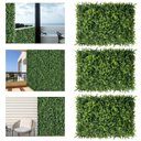 Ver imagem 7 de 7 Placas com Folhagem Samambaia Artificial Cobertura Jardim Vertical Decoração Rápida Apartamento