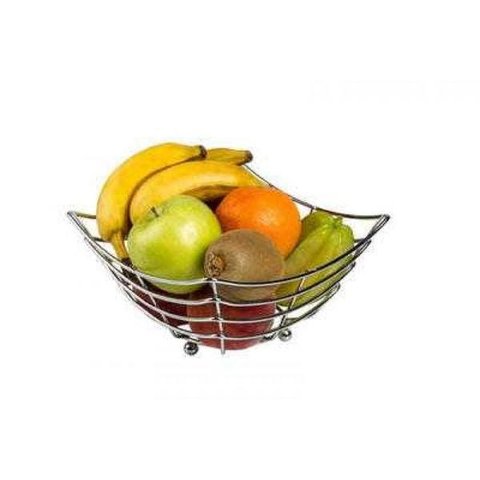 Fruteira Mesa Aramada Quadrada Cromada Prat-K