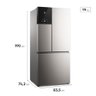Geladeira Multidoor Electrolux 200L 3 Portas Prata - 3