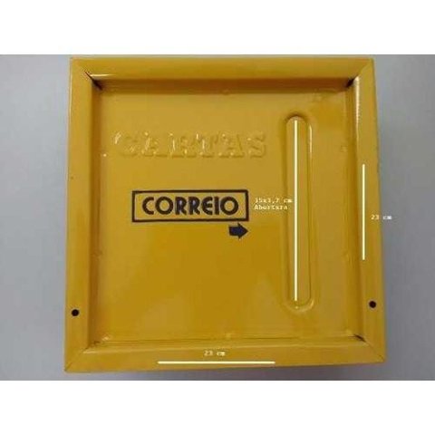 Caixa Correio Mc Chapa Grade Vertical com Mola Amarela