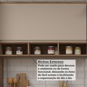 Ver imagem 6 de Cozinha Completa 4 Peças com Espaço para Micro-ondas e Tampo 270cm Lari Luciane Móveis