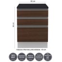 Ver imagem 2 de Balcão Gaveteiro 60cm Glamy Madesa